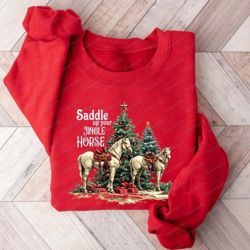 Women'S Fashion Wild West - Cowboy Christmas Shirt: Wild West Holiday