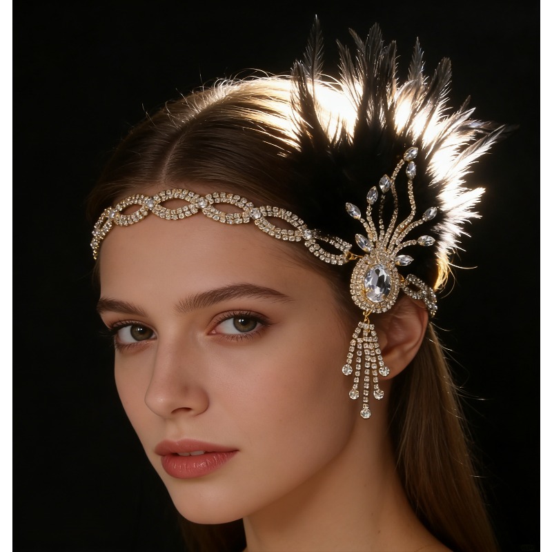 Women'S Fashion Roaring 20S - 1920s Flapper Headband Hair Accessories for