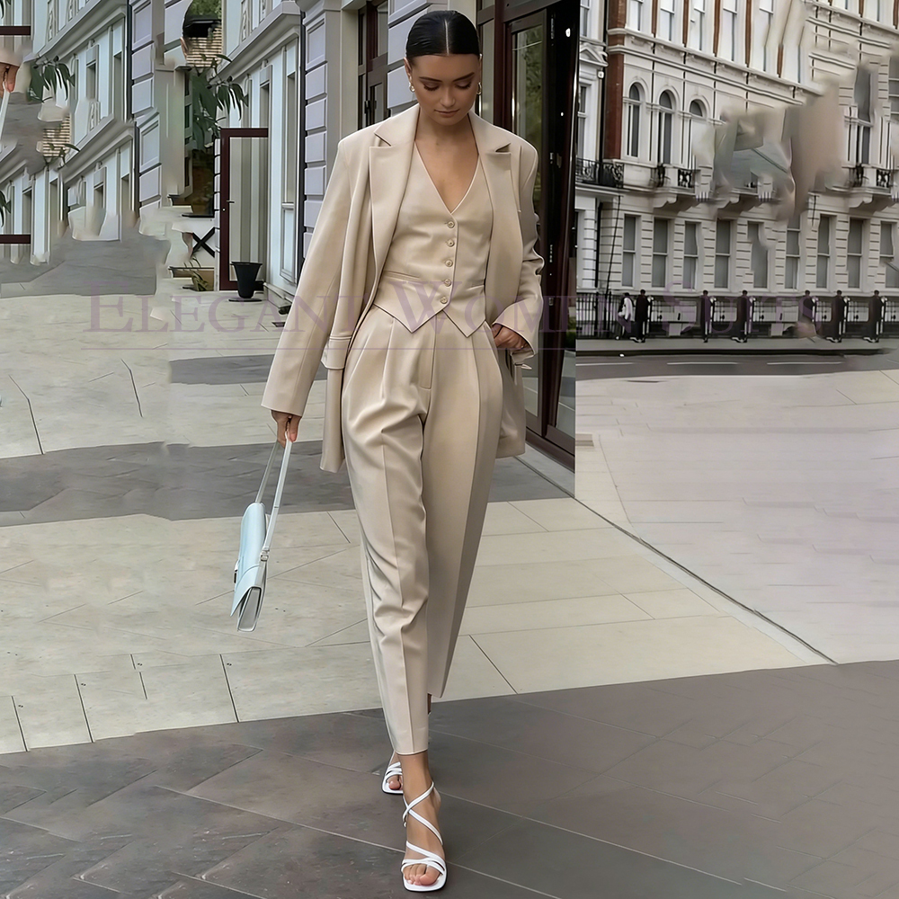 Women Fashion Jackets - Elegant Women's Suits Fashion Single Breasted