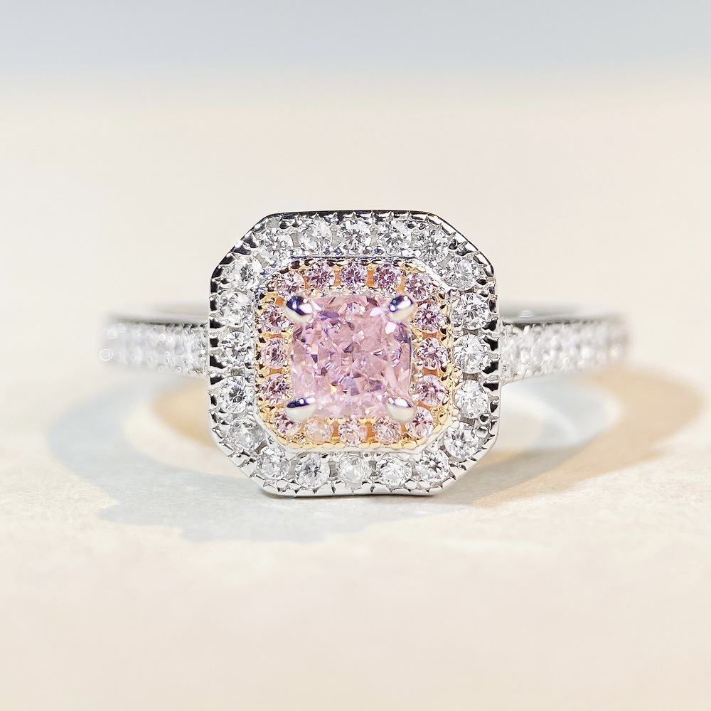 Women Fashion Rings - Luxury Solid Platinum PT950 Women's Ice