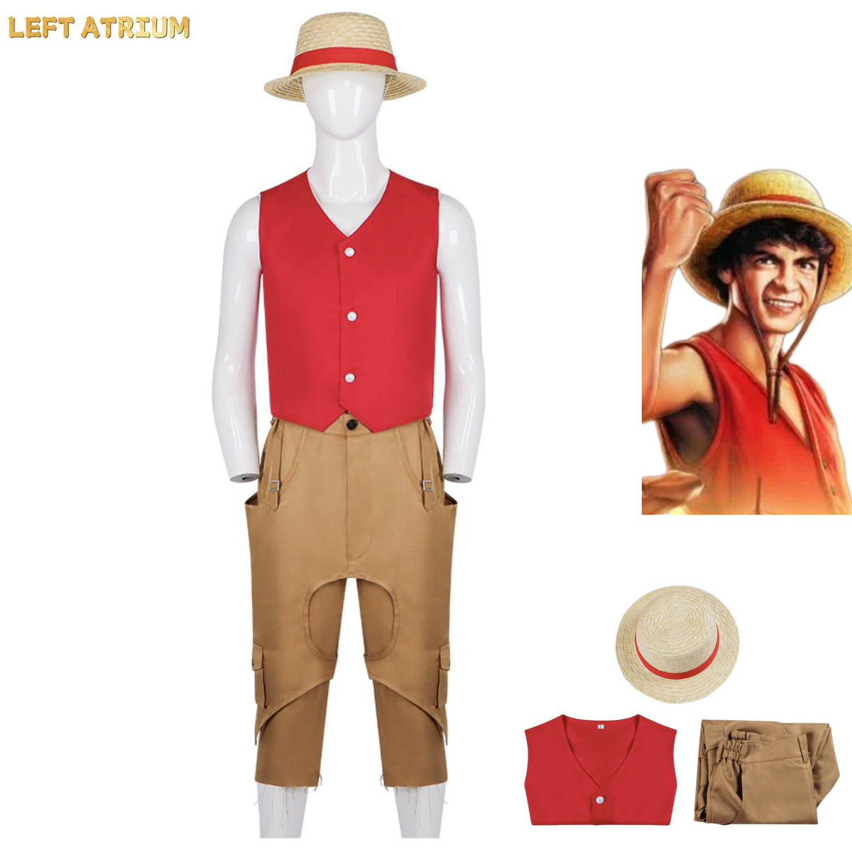 Knitted Vest Women - Anime Movies Monkey D. Luffy Cosplay