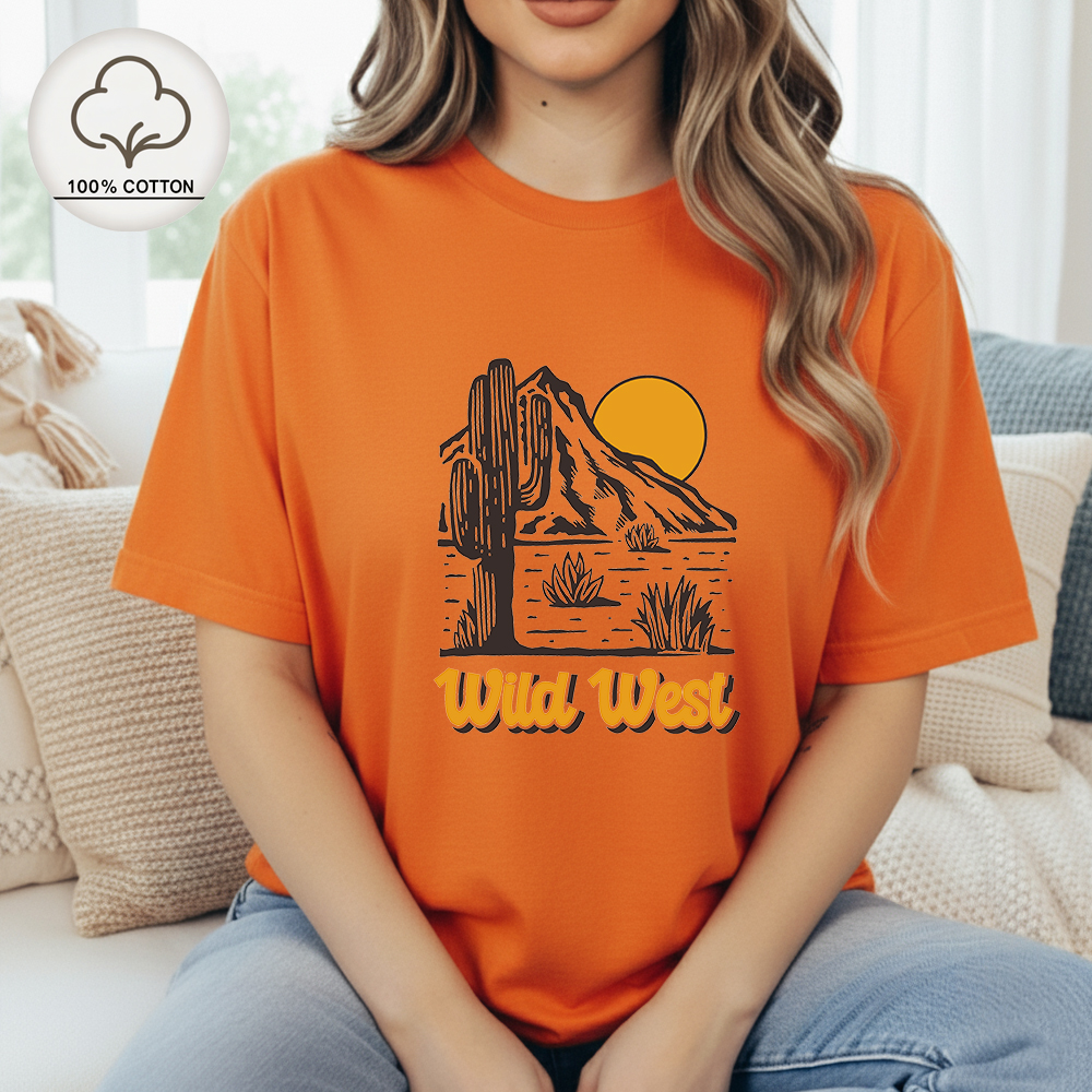 Women'S Fashion Wild West - Women Wild West Cactus Desert T
