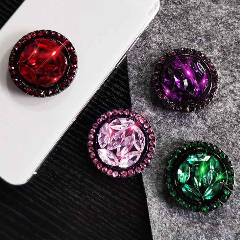 Women Fashion Rings - Bing Diamond Phone Holder Portable Women
