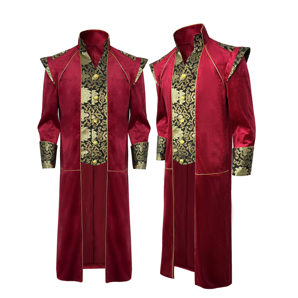 Women Fashion Jackets - Adult Men Medieval Cosplay Black Jackets