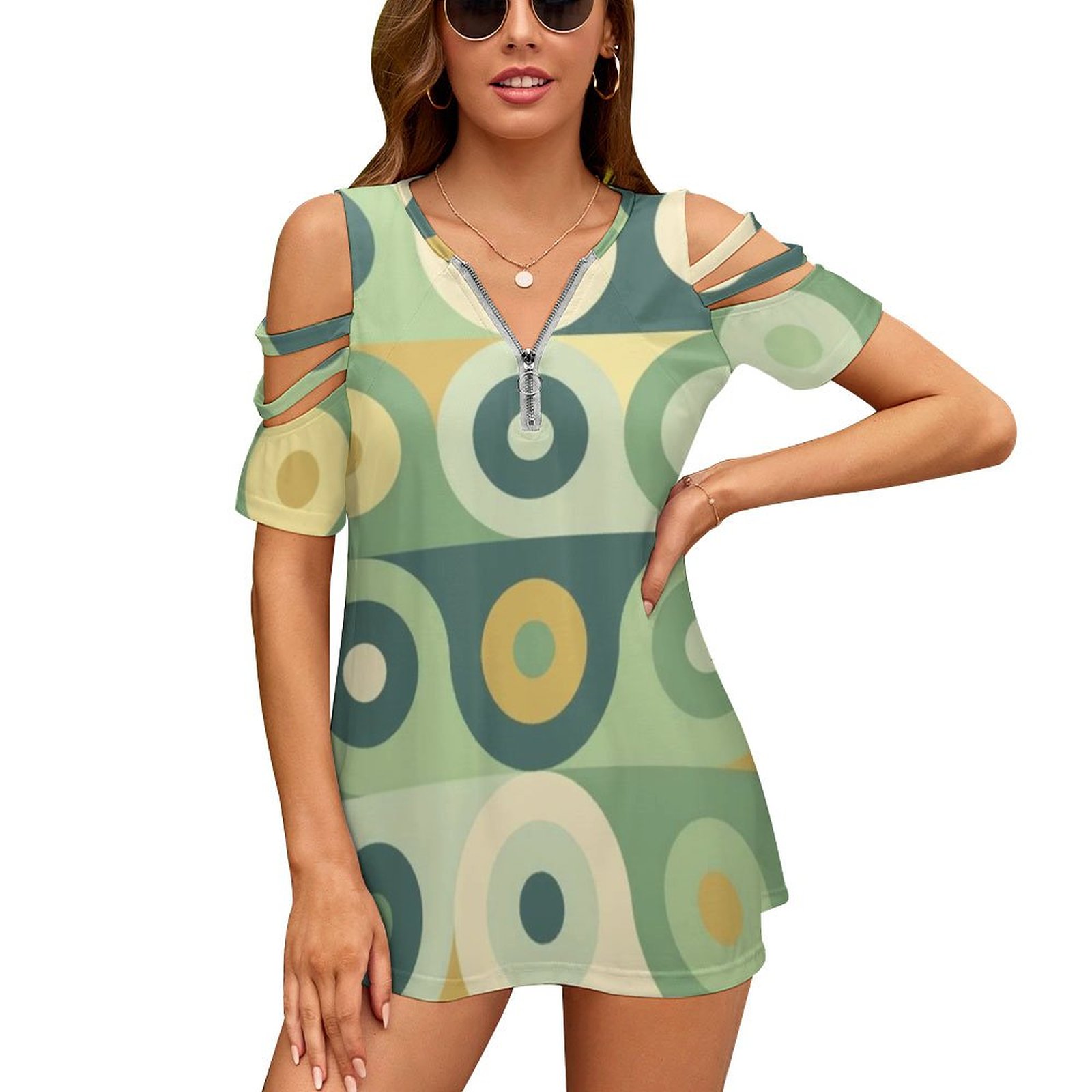 Groovy 70's Pattern Women Zipp - Women'S Fashion In The 70S incelemesi ve fiyatı