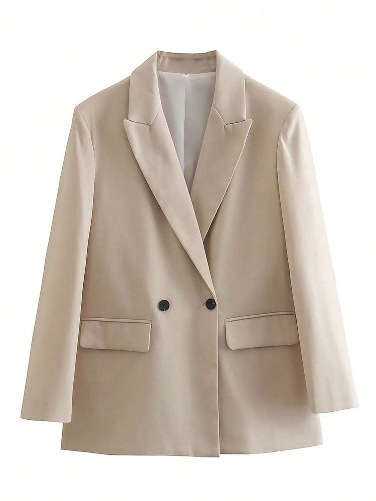 Womens Oversized Beige Blazer  - Blazer Women Oversized incelemesi ve fiyatı