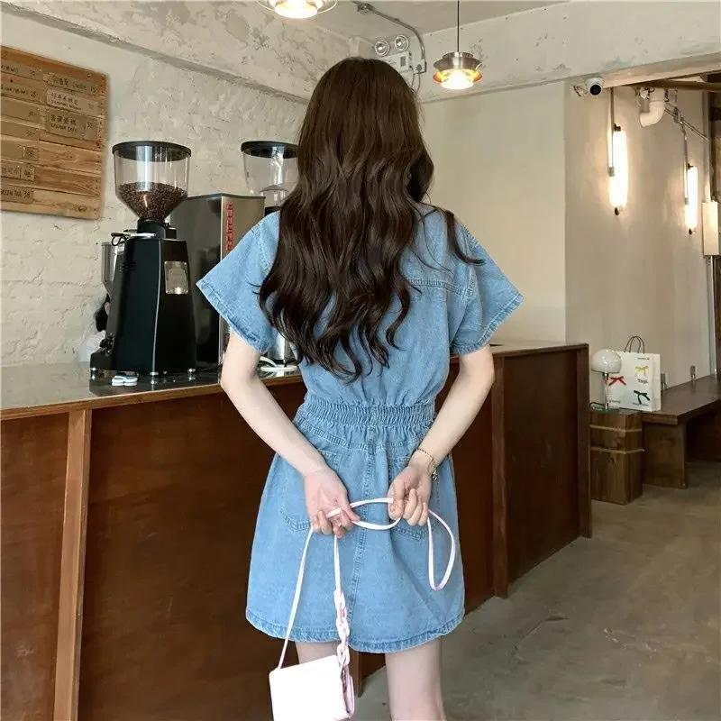 New Sweet Women Denim Short Dr - Women'S Fashion Korea incelemesi ve fiyatı