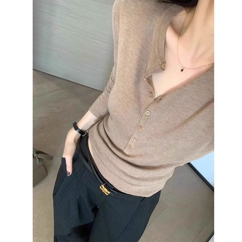 Women Long Sleeved Top V-neck  - Women Top Fashion incelemesi ve fiyatı