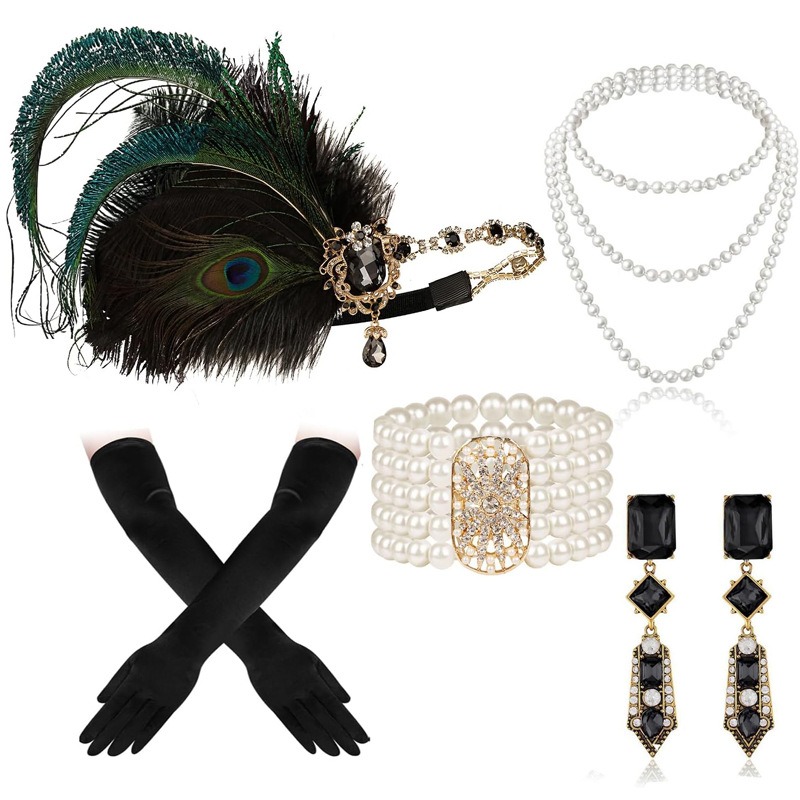 Flapper Accessories Set 1920s  - Women'S Fashion Roaring 20S incelemesi ve fiyatı