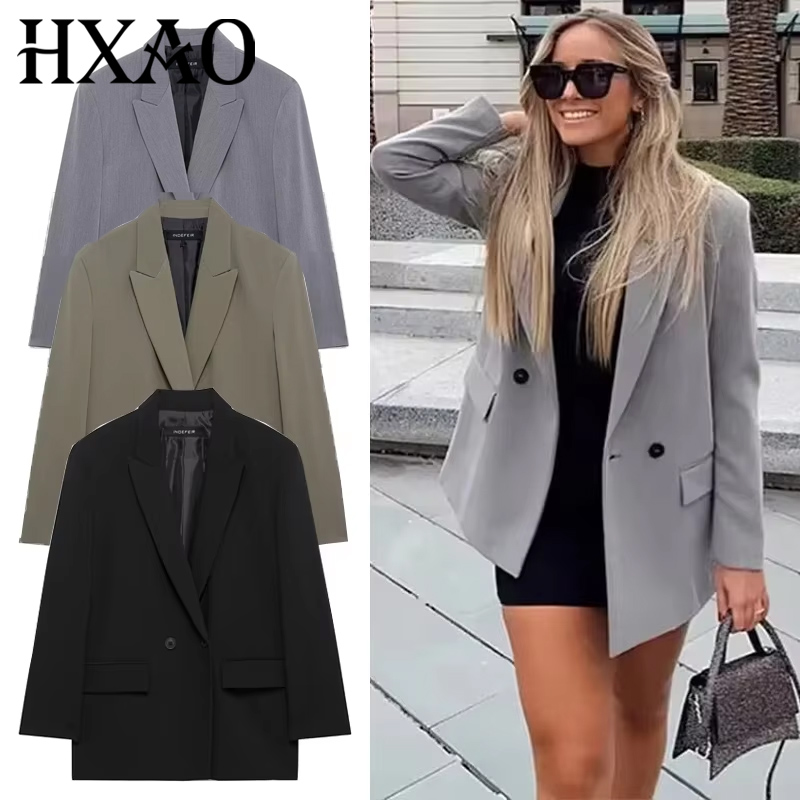 HXAO Blazers For Women Black G - Blazer Women Oversized incelemesi ve fiyatı