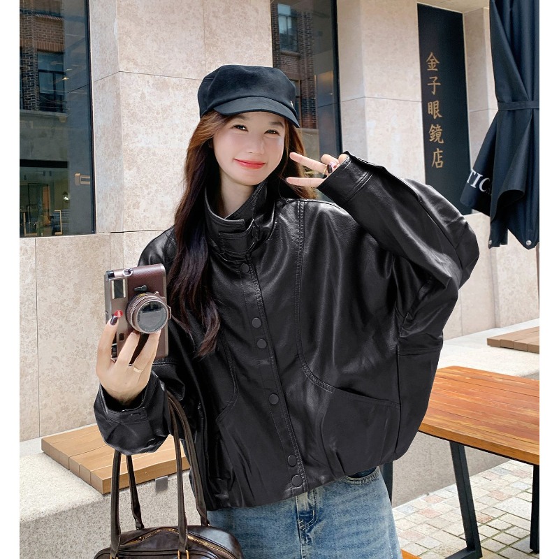 Vintage Leather Jackets for Wo - Women'S Fashion Bomber Jacket incelemesi ve fiyatı