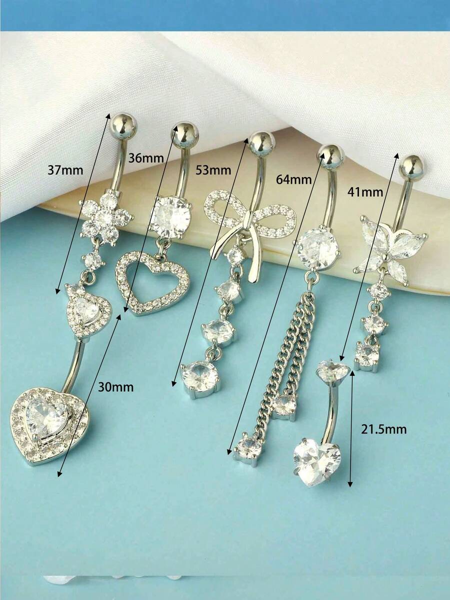 7pcs 14G Silver-Tone Crystal D - Women Fashion Rings incelemesi ve fiyatı