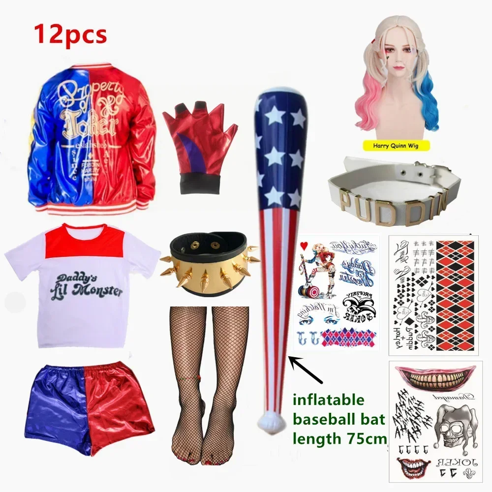 Costumes de cosplay Harley Qui - Knitted Vest Women incelemesi ve fiyatı