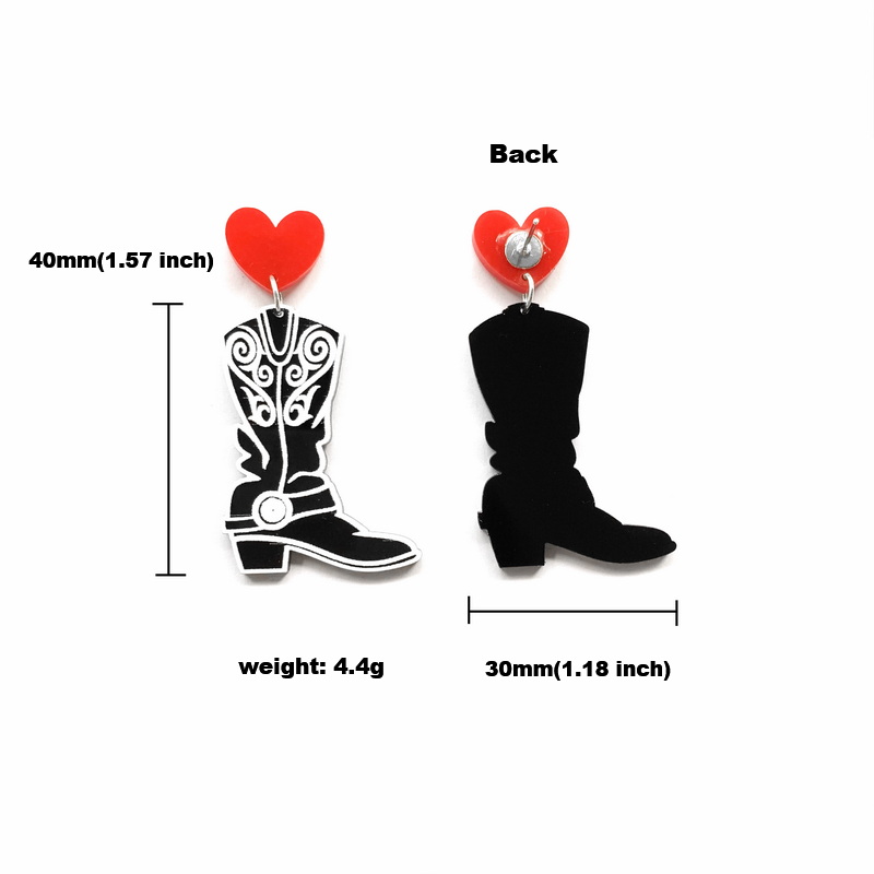 Fashion Black Cowboy Boots Wit - Women'S Fashion Wild West incelemesi ve fiyatı