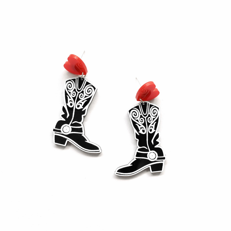 Fashion Black Cowboy Boots Wit - Women'S Fashion Wild West incelemesi ve fiyatı