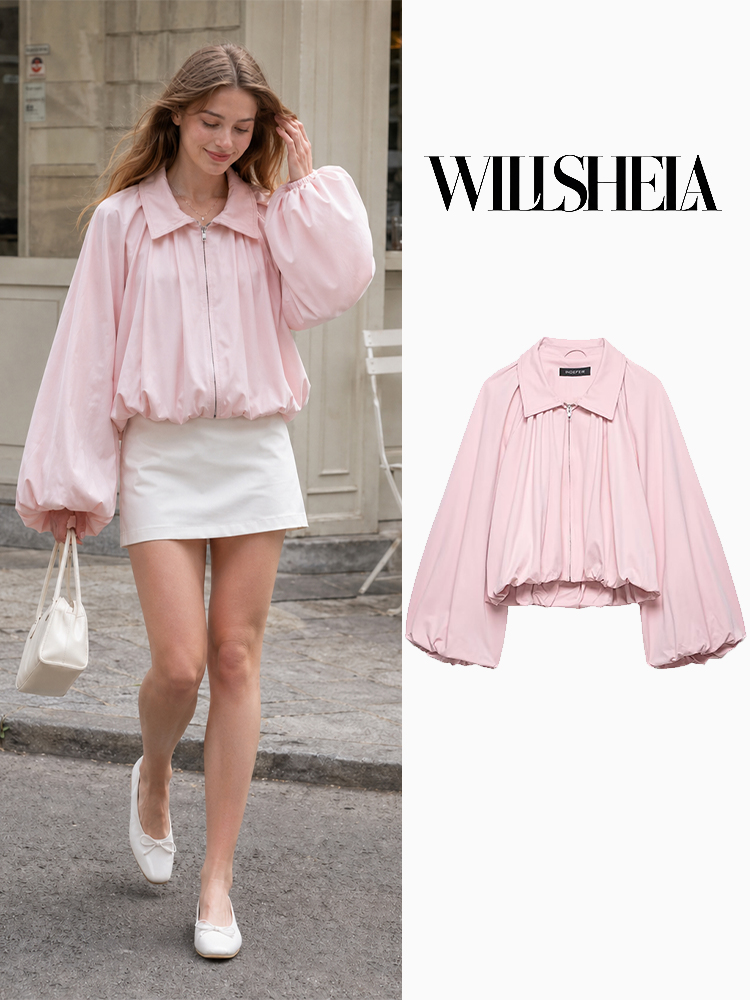 Willshela Women Fashion Pink F - Women'S Fashion Bomber Jacket incelemesi ve fiyatı