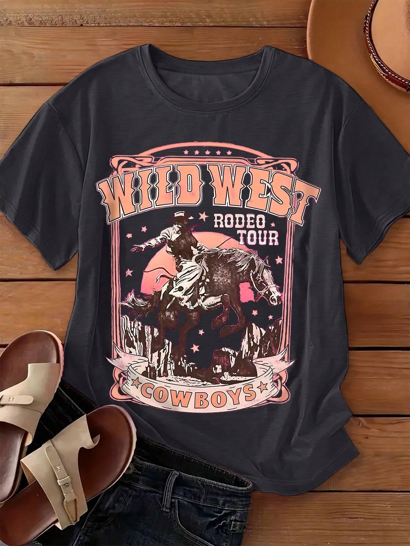 Wild West Cowboys Printing Wom - Women'S Fashion Wild West incelemesi ve fiyatı