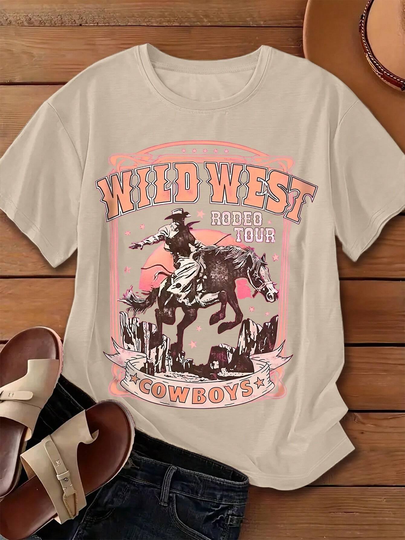 Wild West Cowboys Printing Wom - Women'S Fashion Wild West incelemesi ve fiyatı