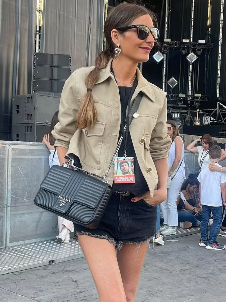 Y2K Girls Khaki Short Bomber J - Women'S Fashion Bomber Jacket incelemesi ve fiyatı