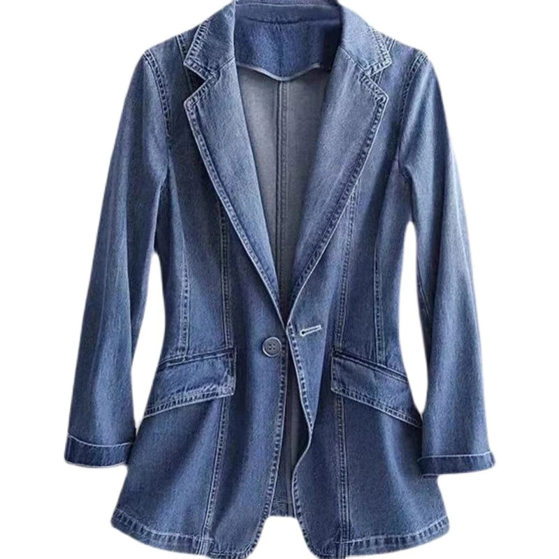 Women's Denim Suit Jacket, Kor - Women'S Fashion Bomber Jacket incelemesi ve fiyatı