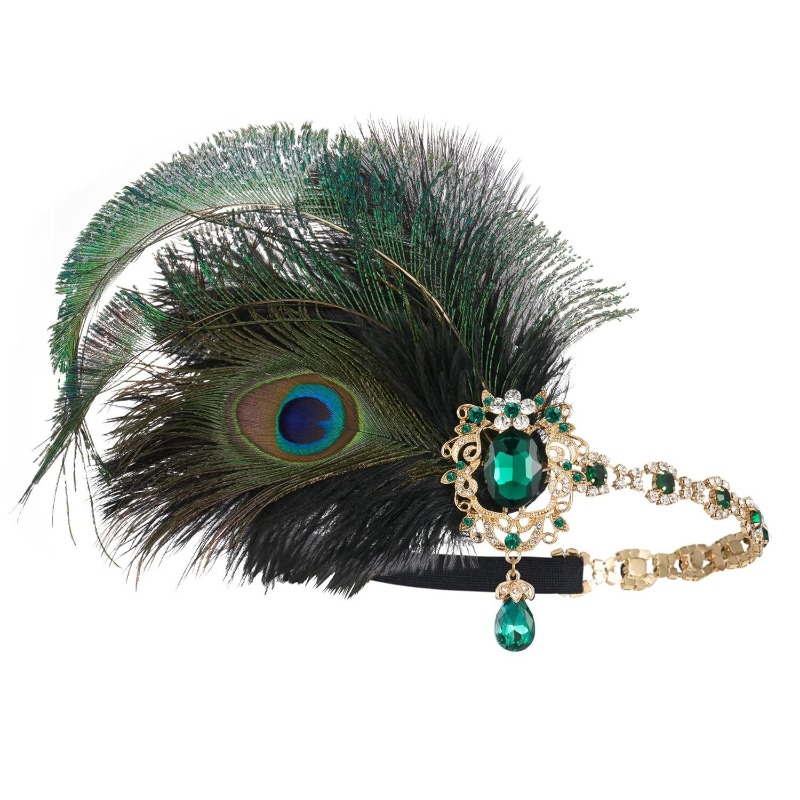 1920s Flapper Peacock Feather  - Women'S Fashion Roaring 20S incelemesi ve fiyatı
