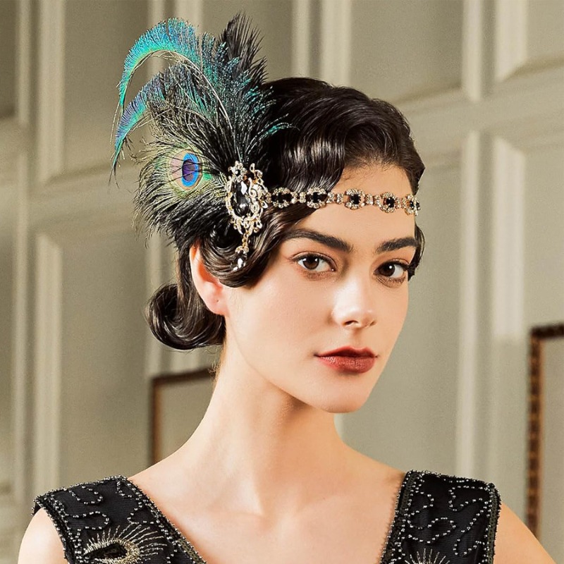 1920s Flapper Peacock Feather  - Women'S Fashion Roaring 20S incelemesi ve fiyatı