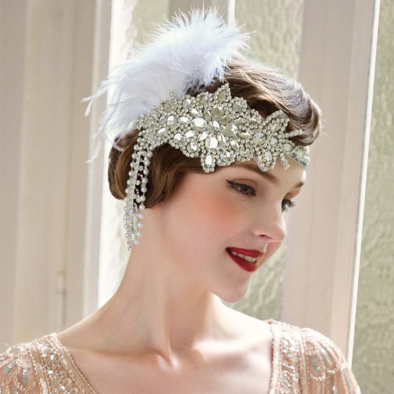 Vintage 1920s Flapper Headband - Women'S Fashion Roaring 20S incelemesi ve fiyatı