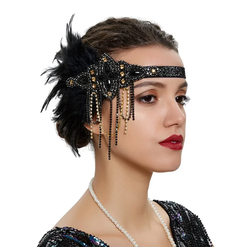 Vintage 1920s Flapper Headband - Women'S Fashion Roaring 20S incelemesi ve fiyatı