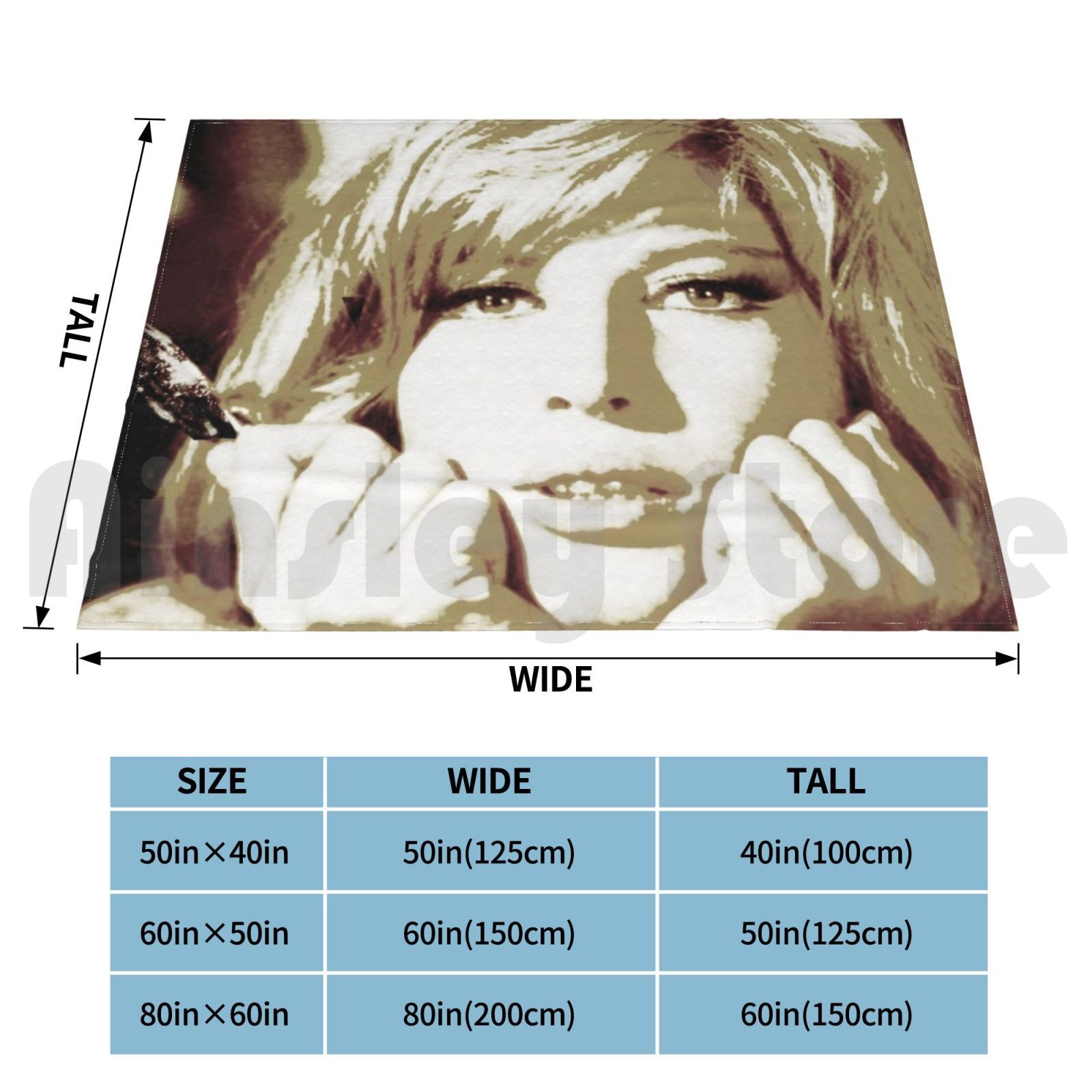 Monica Vitti In Gold Blanket F - Women'S Fashion In The 1960S incelemesi ve fiyatı