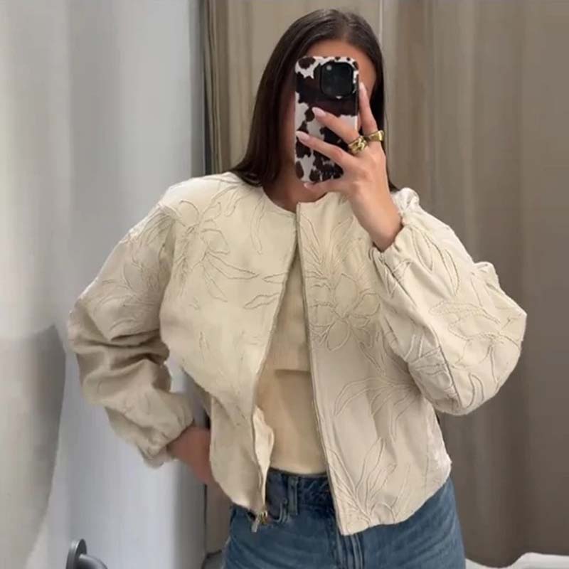 YENKYE 2025 Women O Neck Long  - Women'S Fashion Bomber Jacket incelemesi ve fiyatı