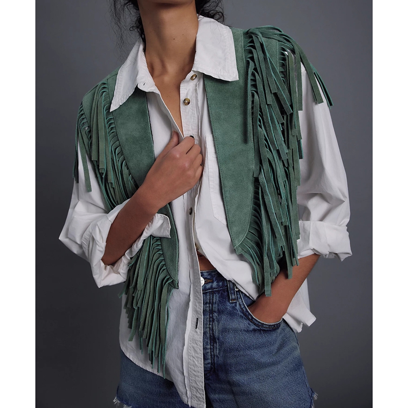 Women's Y2k Vintage Suede Vest - Women'S Fashion In The 70S incelemesi ve fiyatı