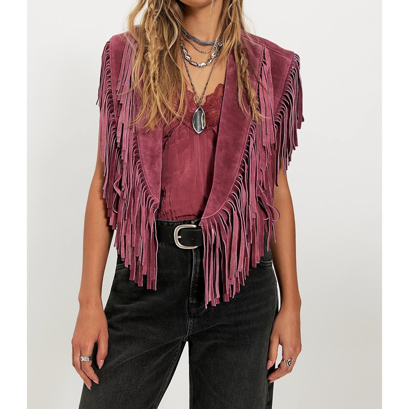Women's Y2k Vintage Suede Vest - Women'S Fashion In The 70S incelemesi ve fiyatı