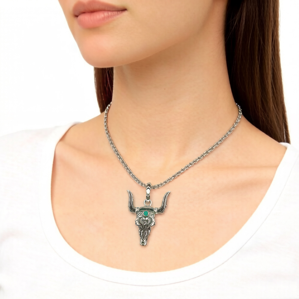 Pendant Bull Head Summer Fashi - Women'S Fashion Wild West incelemesi ve fiyatı