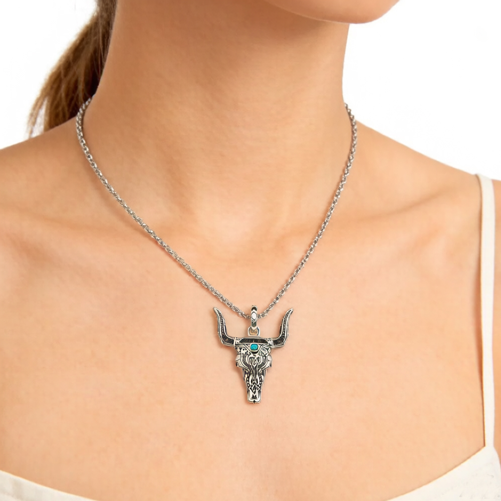 Pendant Bull Head Summer Fashi - Women'S Fashion Wild West incelemesi ve fiyatı