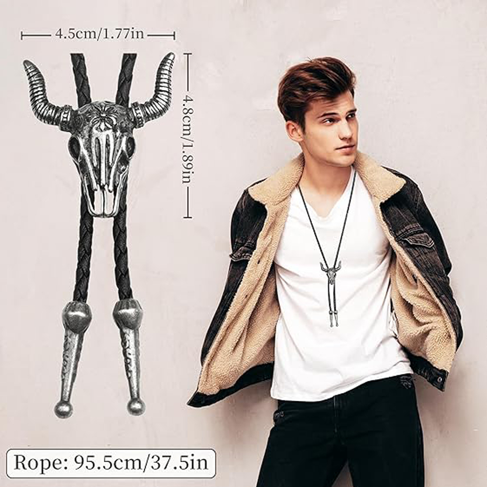 Mens Leather Necklace, Adjusta - Women'S Fashion Wild West incelemesi ve fiyatı