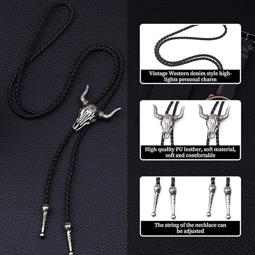 Mens Leather Necklace, Adjusta - Women'S Fashion Wild West incelemesi ve fiyatı