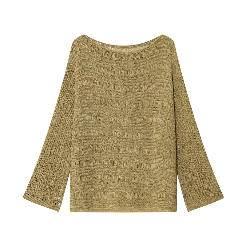 Vintage Boat Neck Knit Sweater - Women Top Fashion incelemesi ve fiyatı
