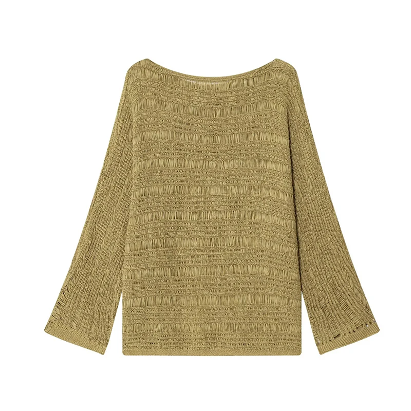 Vintage Boat Neck Knit Sweater - Women Top Fashion incelemesi ve fiyatı