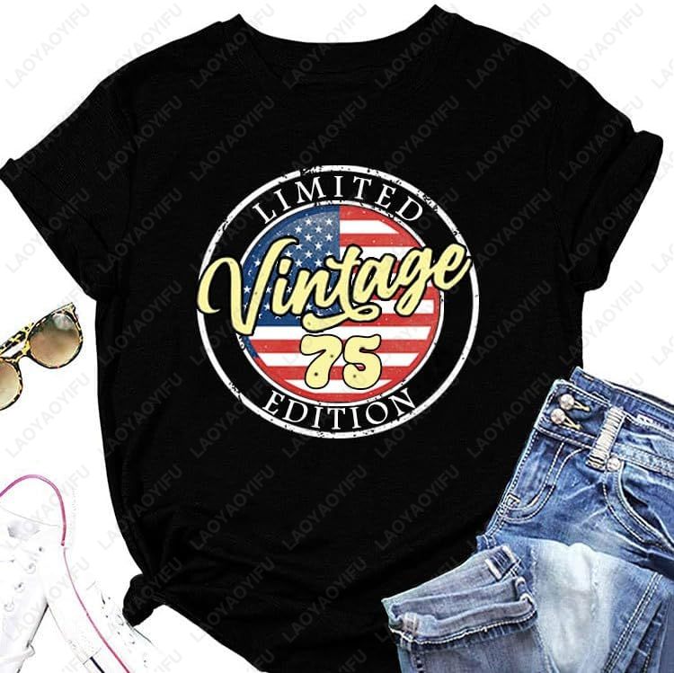 Vintage 1975 T-Shirts for Wome - Women'S Fashion In The 70S incelemesi ve fiyatı