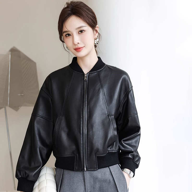 American Retro Faux Leather Ja - Women'S Fashion Bomber Jacket incelemesi ve fiyatı