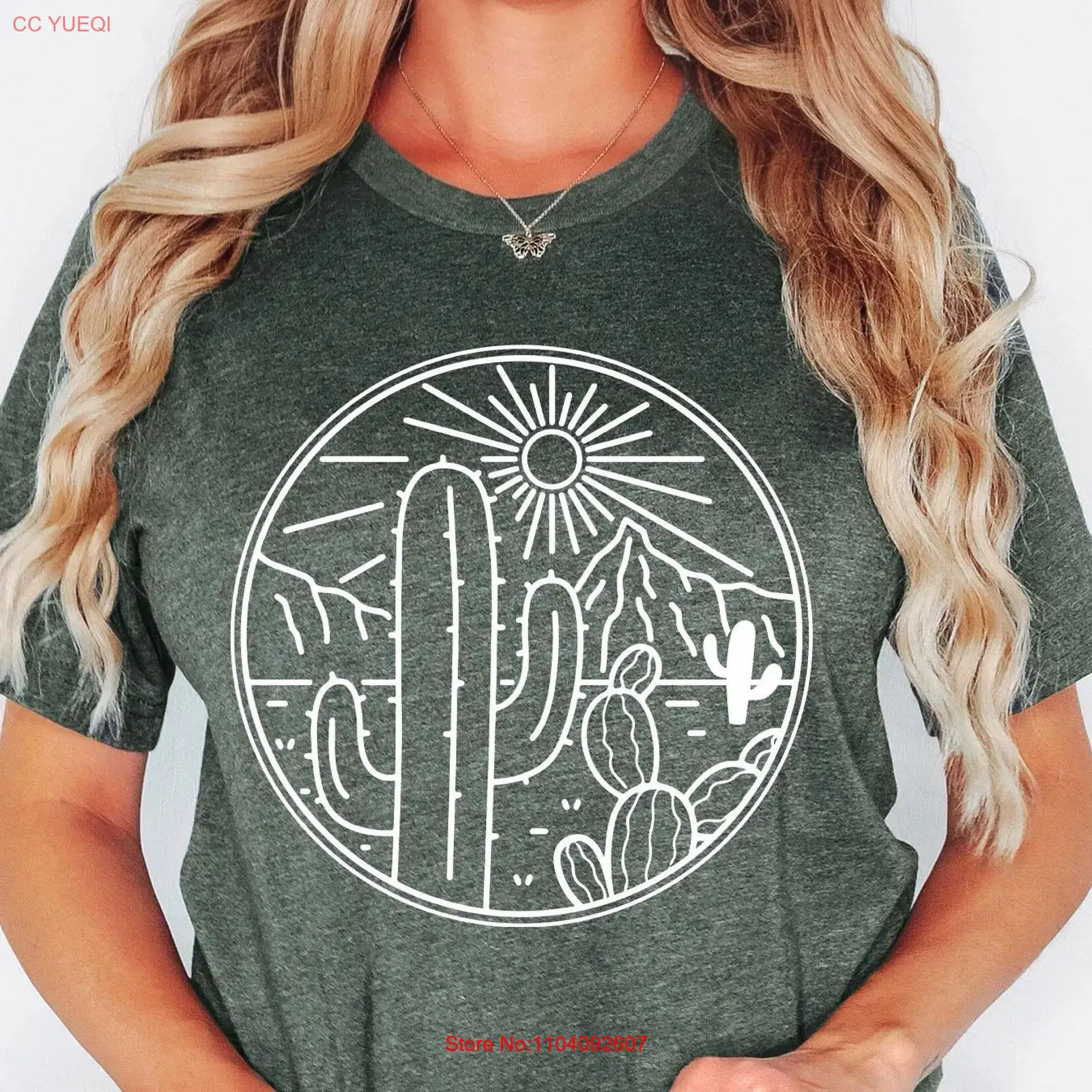 DeserT T Shirt Cactus Plants A - Women'S Fashion Wild West incelemesi ve fiyatı