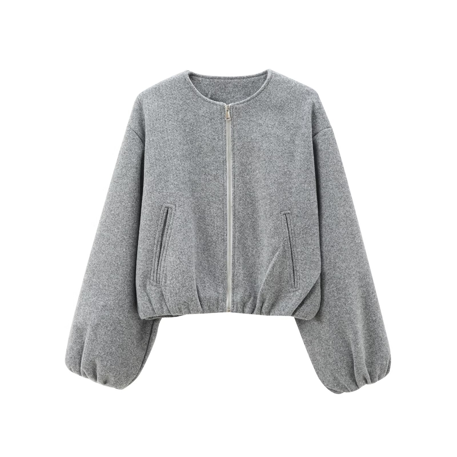 Retro Round Zipper Bomber Jack - Women'S Fashion Bomber Jacket incelemesi ve fiyatı