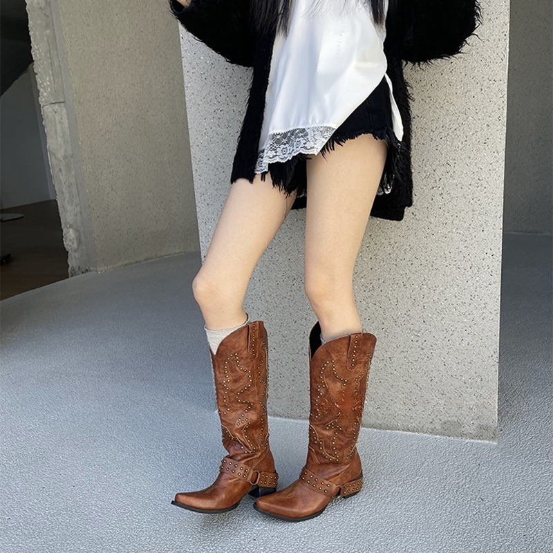 Autumn Winter Belt Buckle Rive - Winter Fashion Women Boots incelemesi ve fiyatı