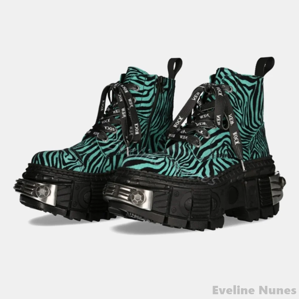 Retro Contrast Color Leopard P - Winter Fashion Women Boots incelemesi ve fiyatı
