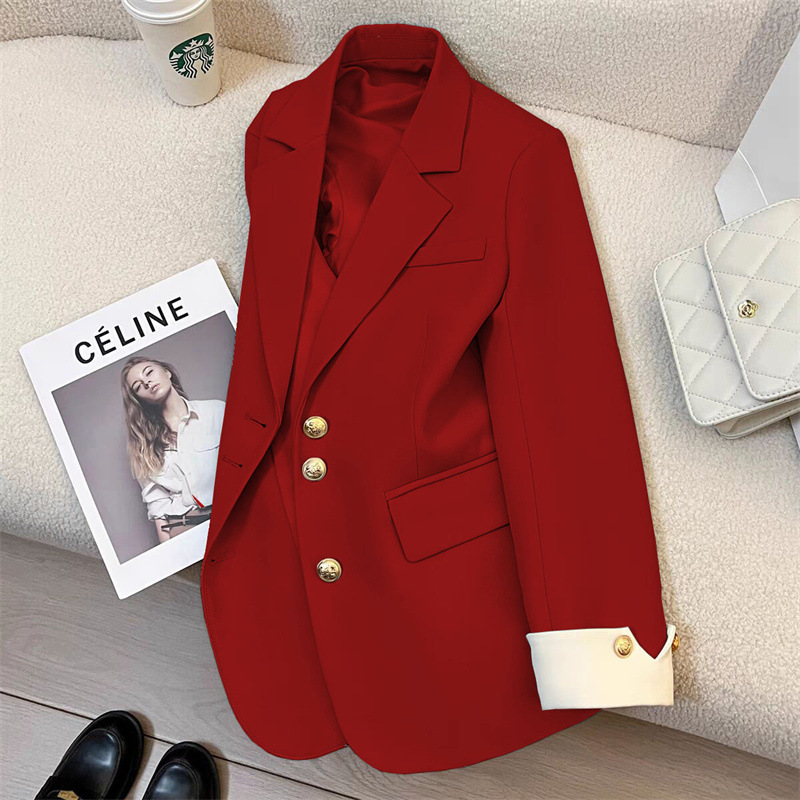 Spring New Fashion Women’s Cas - Blazer Women Oversized incelemesi ve fiyatı