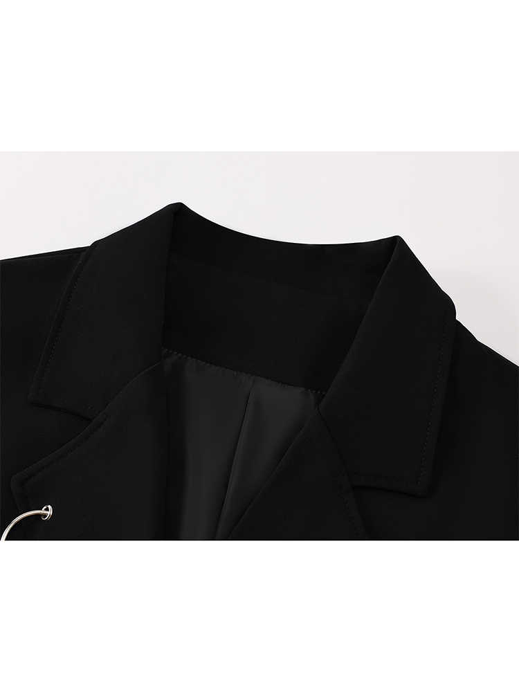 Women Black Gothic Emo Autumn  - Blazer Women Oversized incelemesi ve fiyatı