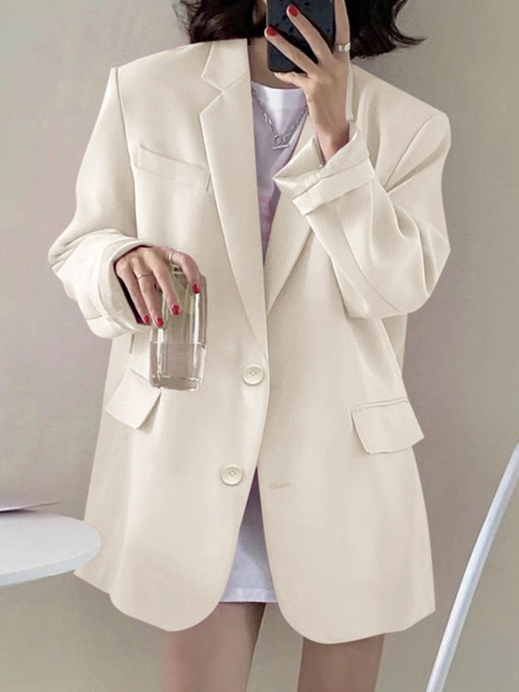 New Woman Spring Summer Solid  - Blazer Women Oversized incelemesi ve fiyatı