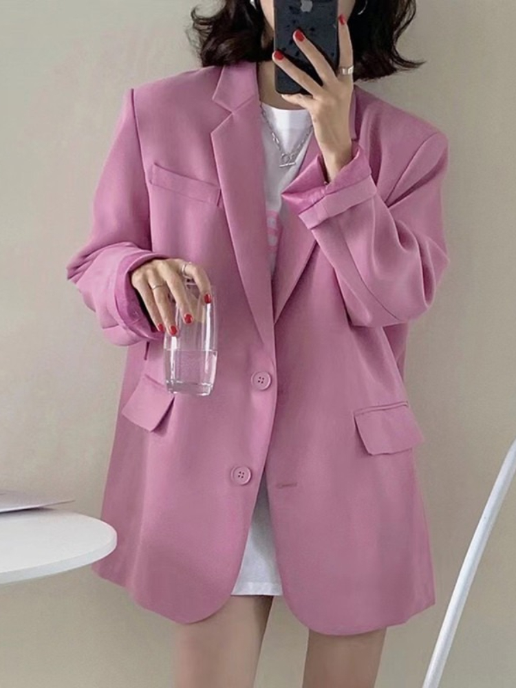 New Woman Spring Summer Solid  - Blazer Women Oversized incelemesi ve fiyatı