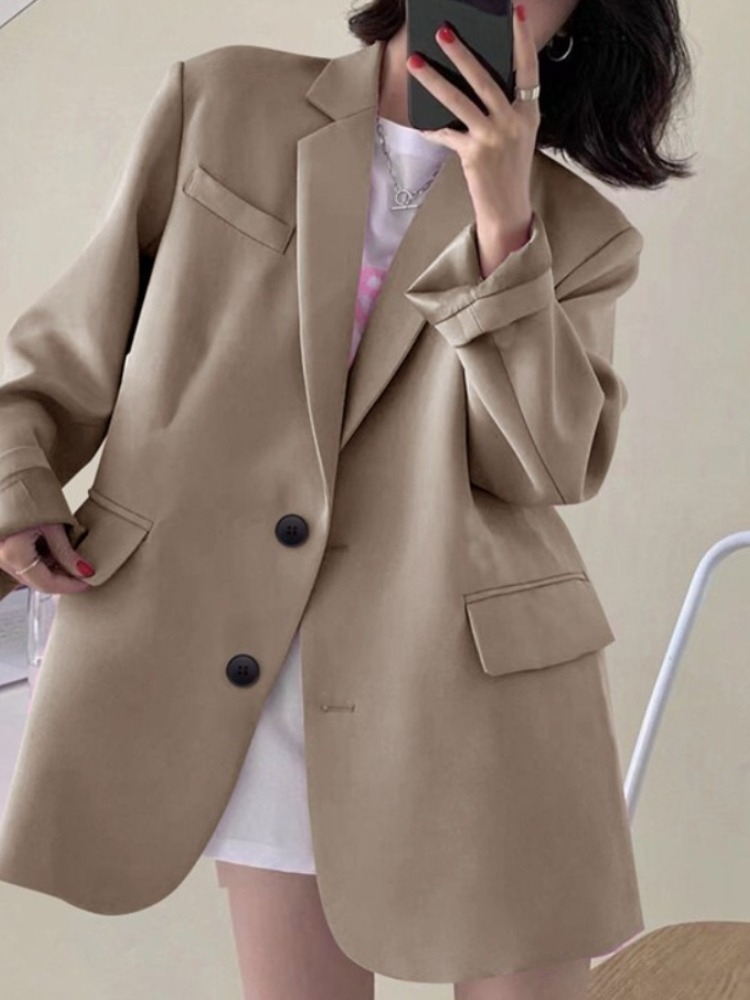 New Woman Spring Summer Solid  - Blazer Women Oversized incelemesi ve fiyatı