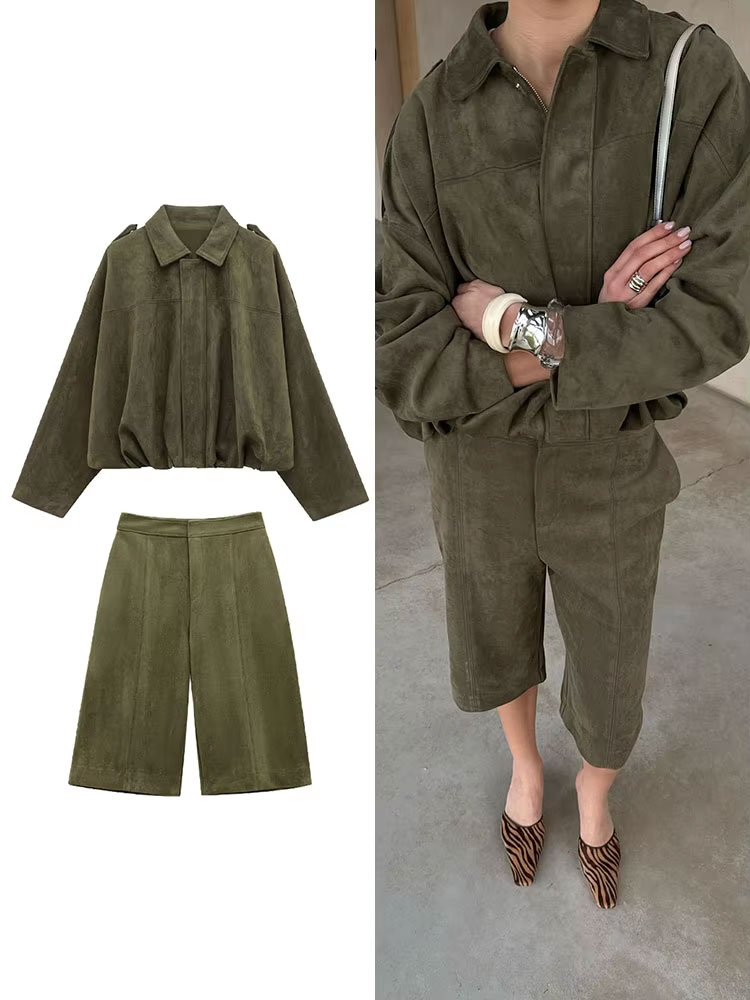 HH Female Street Fashion Suede - Women'S Fashion Bomber Jacket incelemesi ve fiyatı